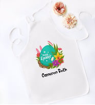 BK Gift Kişiye Özel Paskalya Bayramı Beyaz Mutfak Önlüğü-9