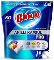 Bingo Akıllı Kapsül Pro Bulaşık Makinesi Deterjanı Tableti 50 Adet Limon Kokulu