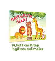 Hayvanlar Alemi Türkçe-ingilizce Kelimeler 10,5x15cm Kitap