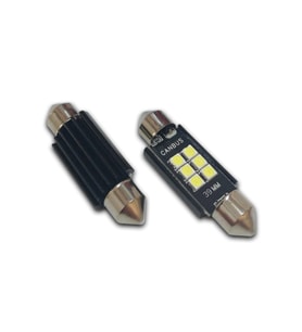 39 Mm Canbus Sofit Led Ampul Süper Beyaz 6 Smd Parlak Beyaz, Plaka, Bagaj, Tavan Aydınlatma,