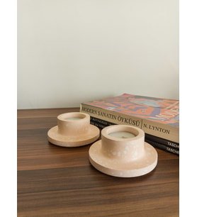 TERRAZZO 2'Lİ DEKORATİF TEALIGHT MUMLUK
