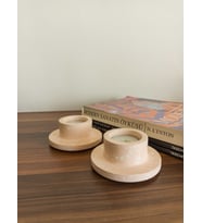 TERRAZZO 2'Lİ DEKORATİF TEALIGHT MUMLUK
