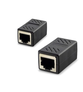 Rj45 Dişi - Dişi Uzatma Adaptörü - Siyah Hdx5066