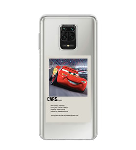 Redmi Note 9 Pro/Note 9S Uyumlu Cars Mcqueen Desenli Şeffaf Telefon Kılıfı