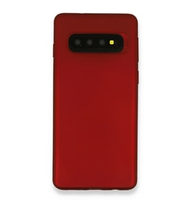 Samsung Galaxy S10 Plus Kılıf First Silikon - Bordo