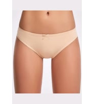 Kadın Fiyonklu Bikini Külot Ten