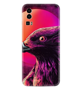 General Mobile GM 23 Kılıf Silikon Desen Özel Seri Red Eagle 1752