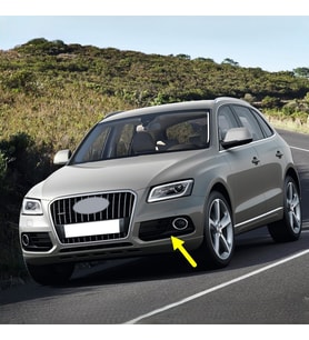 Audi Q5 2013-2017 Ön Sol Sis Farı Kapağı Parlak Kromaj 8R0807681M