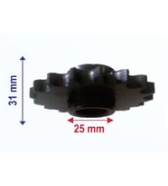 ATV KANUNİ ÖN DİŞLİ 530-17T İÇ 25 mm UZUNLUK 31 mm MM