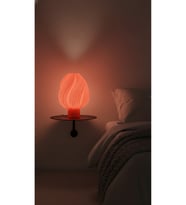 PearlBloom Kırmızı Dekoratif Masa Lambası Abajur