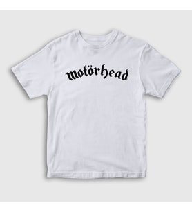 Presmono Unisex Çocuk Beyaz Motörhead T-Shirt 69077tt (Beyaz)