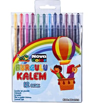 Nova Color Burgulu Kalem 12 Renk Set