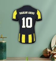 BK Gift Kişiye Özel İsimli Taraftar Forma 3D Ahşap Tablo–2, Arkadaşa Hediye, Sevgiliye Hediye, Doğum Günü Hediyesi