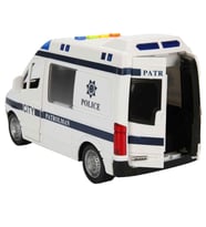 22 cm Sesli Işıklı Pilli Polis Arabası ve Ambulans - 1:16 Ölçek Oyuncak Kurtarma Araçlar