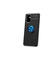 Samsung Galaxy A32 4G Uyumlu Kılıf Zore Ravel Silikon Kapak (Siyah-Mavi)