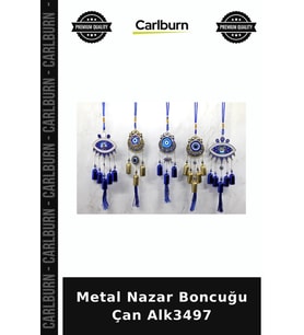 Özel Üretim Dekoratif Duvar Süsü Ev Aksesuarı Hediyelik Metal Nazar Boncuğu Çan Alk3497