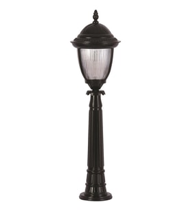 AVONNI BSU-68053-BSY-B Siyah Boyalı Dış Mekan Aydınlatma E27 Aluminyum Döküm Dip Polikarbon Cam 25cm