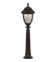 AVONNI BSU-68053-BSY-B Siyah Boyalı Dış Mekan Aydınlatma E27 Aluminyum Döküm Dip Polikarbon Cam 25cm