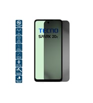Tecno Sperk 20C Privacy Hayalet Ekran Koruyucu Film (Siyah)