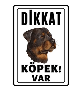 Dikkat Köpek Var Uyarı Ikaz Levhası Pvc Kaplama A4 Bad Dogs 7 (Çok Renkli)