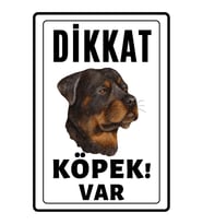 Dikkat Köpek Var Uyarı Ikaz Levhası Pvc Kaplama A4 Bad Dogs 7 (Çok Renkli)