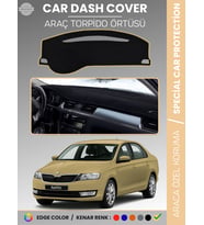 SKODA RAPİD (2013-2017) Torpido Örtüsü Ön Göğüs Halı Torpido Koruma Tam Uyum Kaymaz UV Koruma
