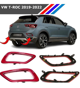 Otozet - VW T-Roc Arka Tampon Reflektörü Sol ve Sağ Takım 2019-2022 2GA945106C