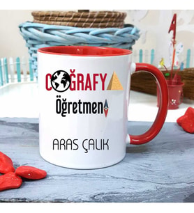 Coğrafya Öğretmenine Özel Öğretmenler Günü Hediyesi Kişiye Özel Kupa Bardak