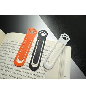 Alvera Kedi Pençesi Kitap Ayracı – 6'lı Set (Asorti Karışık Renkler)