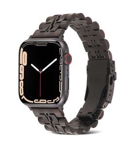 ???Apple Watch Ultra 49mm Kordon KRD-54 Metal Kordon (Siyah)
