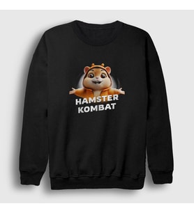 Presmono Unisex Siyah Oyun Hamster Kombat Sweatshirt 460877tt