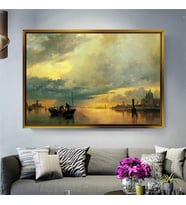 Altın Çerçeveli dekoratif tablo a1613 (Gold)