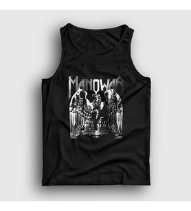 Presmono Unisex Siyah Silver Battle Hymns Manowar Atlet 64198tt
