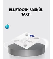 Bluetooth Akıllı Tartı – 8 Fonksiyonlu Dijital Baskül, 180 Kg Kapasiteli