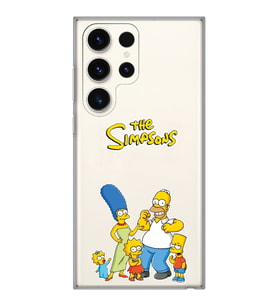 Samsung Galaxy S23 ULTRA Uyumlu Simpsonlar Tasarımlı Şeffaf Telefon Kılıfı