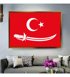 Altın Çerçeveli dekoratif tablo a1458 (Gold)