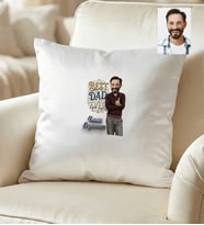 Kişiye Özel Karikatürlü Best Dad Ever Babaya Hediye Yastık Babalar Günü Hediyesi