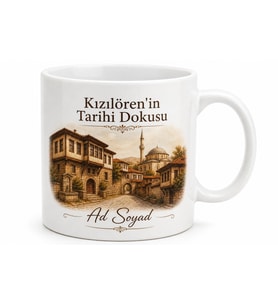 Kızılören'in Tarihi Dokusu Afyon Hatırası Kupa Bardak Hediye