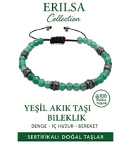 Sertifikalı Fasetli AAA+ Terahertz ve Yeşil Akik Taşı Bileklik – İnce Model Şifa ve Denge (Çok Renkli)