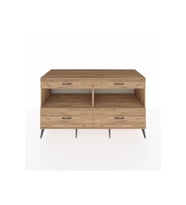 Kronos Konsol 2 Raflı 4 Çekmeceli  176x59x99 Çam-Çam