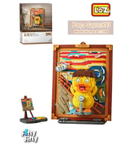 LOZ Creative Serisi Şövale Figürlü Ve Tablo 893 Parça Oyuncak Yapım Seti FFLZ-1288 (Standart)