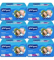 Canped Yetişkin Bezi Bel Bantlı Tekstil Yüzey XL - Ekstra Large - Extra Large 138 Adet