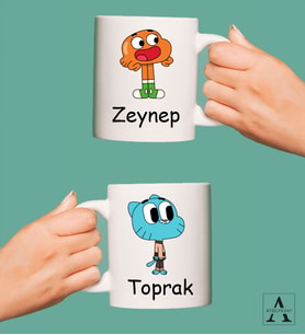 Kişiye Özel Best Friends Tasarımlı 2'li Kupa Bardak