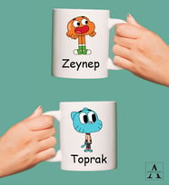 Kişiye Özel Best Friends Tasarımlı 2'li Kupa Bardak
