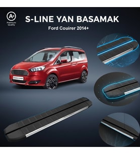 Ford Courier S-Line Premium Krom Yan Basamak  2014 Sonrası