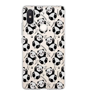 Xiaomi Mi 8 Se Uyumlu Kapak Panda Tasarımlı Şeffaf Silikon Kılıf