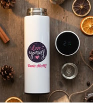Kişiye Özel Love Yourself Filtreli Dijital Göstergeli Termos Doğum Günü Hediyesi