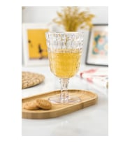 Allegra Şeffaf Kadeh Bardak - 450 ml Tekli Akrilik Malzeme - Cam Değildir Kırılmaya Dayanıklı