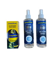 Goodyear Araç Bakım Seti (Buğu Önleyici + Buz Çözücü + Klima Temizleyici)