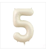 5 Yaş Rakam Krem Folyo Balon - 76 cm